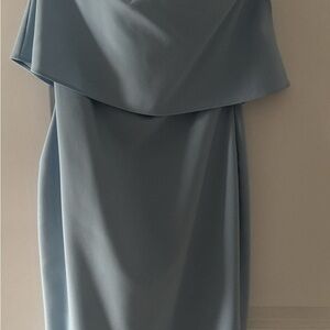 Likely Strapless Slate Blue Dress